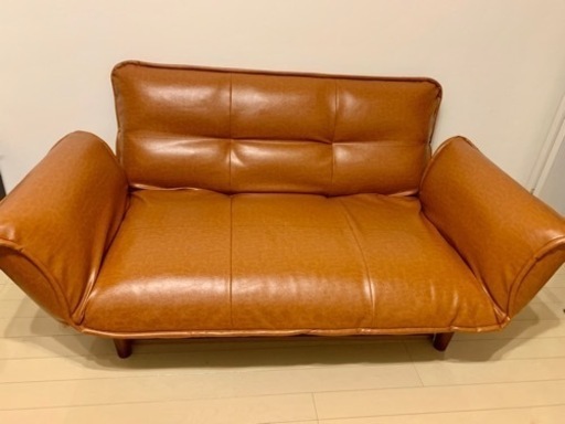 【美品】ソファ 2人掛け 合皮