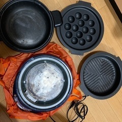 【無料】たこ焼き、鉄板、鍋セット&スヌーピー鍋