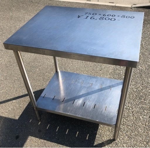 ⭐︎中古品　マルゼン　作業台　750×600×800mm  厨房機器⭐︎