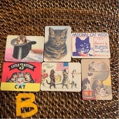 アンティークキャットマグネットの画像