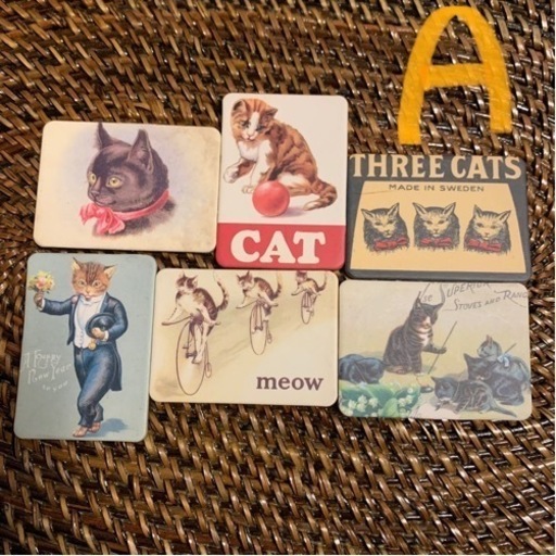 アンティークキャットマグネット
