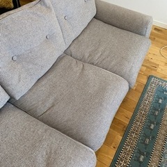 unico_BETHAN_カバーリングソファ 3シーター （ カラー：ブラウン）の画像