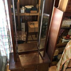 三面鏡付きドレッサー　！アクセサリー類入り！の画像