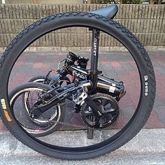 🚴14インチ折りたたみ自転車シングルギアの画像