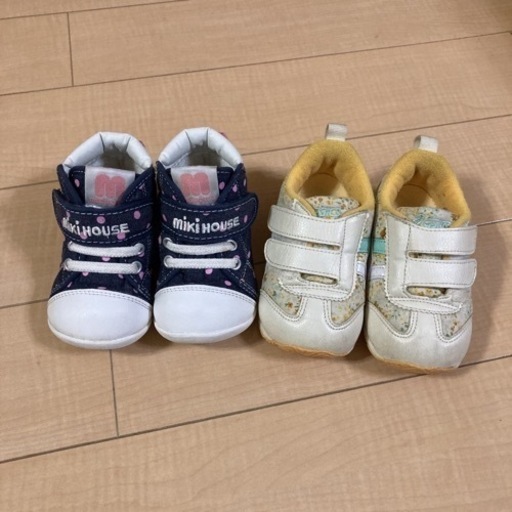 ミキハウス13cm、asics13.5cm