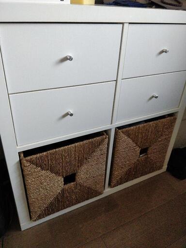 IKEA 棚、引出し×4、ボックス×2