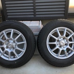 ⭐️日産モコで使用の13インチスタッドレス社外アルミホイール4本...