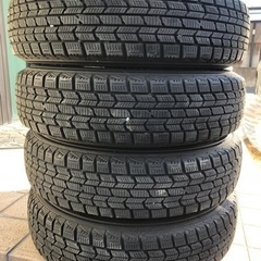 ⭐️日産モコで使用の13インチスタッドレス社外アルミホイール4本セット美品⭐️の画像