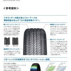 ジオランダーsuv 新車外し　タイヤ