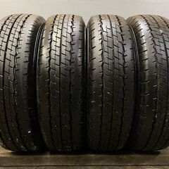 走行短め DUNLOP SP175N 195/80R15 107/105N LT 15インチ 夏タイヤ 4本 2021年製 ハイエース キャラバン等　(TG709)クレジットカード QRコード決済可能