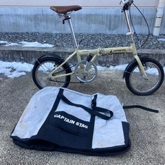 CAPTAIN STAG 折りたたみ自転車　移動用の袋付きの画像