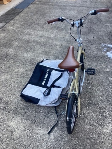 CAPTAIN STAG 折りたたみ自転車　移動用の袋付き