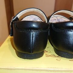 【16cm/未使用】女の子用靴  ブラック/晴れの日/入園式/卒園式/結婚式の画像