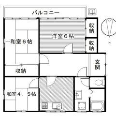 ★３ＤＫ・４．５万円・1ヶ月家賃無料★船津貸家　 − 群馬県