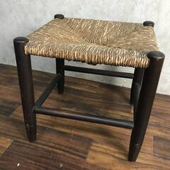 pa1/6 松本民芸 ラッシスツール 中古 ② 椅子 チェア 和家具 民芸家具 イス 民芸品 アンティーク 編込み 和モダン 一人掛け