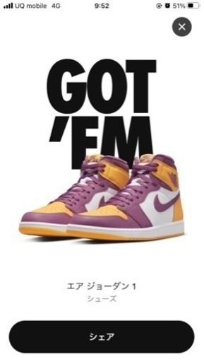 ジョーダン1  ブラザーフッド