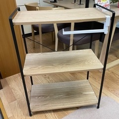 【リサイクルショップ八光　田上店】木目調　3段ラックの画像