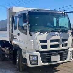 【Ｔ0096】いすゞ GIGA 大型ダンプ 年式平成26年4月 最大積載量8500kg コボレーン付き ダブルデフ 新明和530×230 車検付き 茨城県の画像