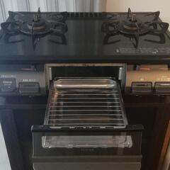 ガスコンロ　Rinnai 2口コンロ　グリルの画像