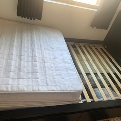 セミダブルベッド＋マットレスの画像