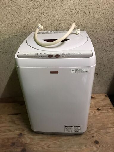 SHARP シャープ 全自動洗濯機 5.5kg ES-G55LC-R 2012年製