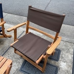 ニトリ　大人気　アウトドアテーブル、チェアの画像