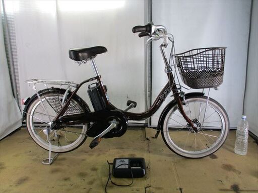 B772★整備済み　中古電動自転車★ブリヂストン　アシスタ　ブラウン　8.7ah バッテリー良好【20インチ】