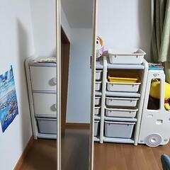 ヨーロピアン風ミラー　アンティーク調　全身鏡