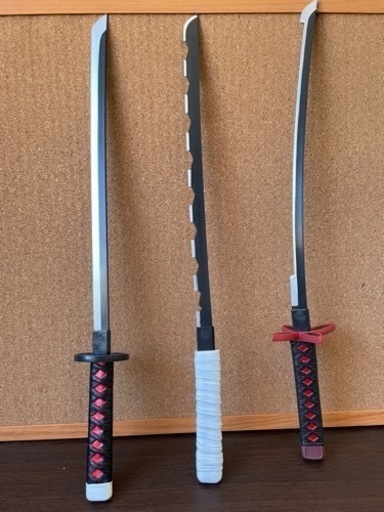 鬼滅の刃　日輪刀3本セット（40㎝）鞘無し（送料込み）