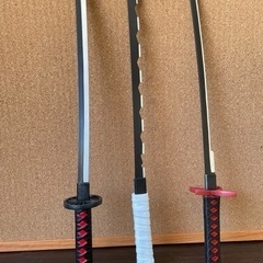 鬼滅の刃　日輪刀3本セット（40㎝）鞘無し（送料込み）の画像