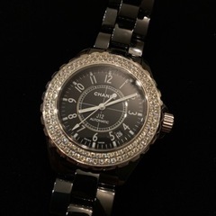 美品！CHANEL シャネル J12 二重ダイヤベゼル 38mm...