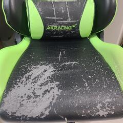 【値下げ】AKRACING エーケーレーシング デスクチェア ゲーミングチェア NITRO-GREEN 緑色
の画像