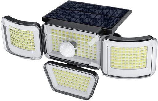 センサーライト 屋外 ソーラーライト 278LED 4面発光 屋外ウォールライト  (1個)  新品