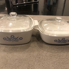グラタン皿（大・小）セット　CORNING WARE