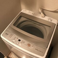 【2021年製】AQUA アクア AQW-GS50J(W) 洗濯機 2021年製 5.0Kgの画像