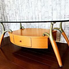 ガラスローテーブル