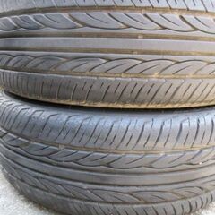 商談成立!165/50R15 4本中古品 「おまけ」でメッキホイール付き！の画像
