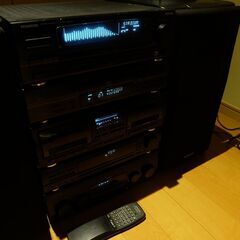 整備済み KENWOOD ケンウッド ROXY M7 コンポ CD/カセット/チューナー/アンプ/グライコ/オムニスピーカー/ウーファー/センターSPの画像