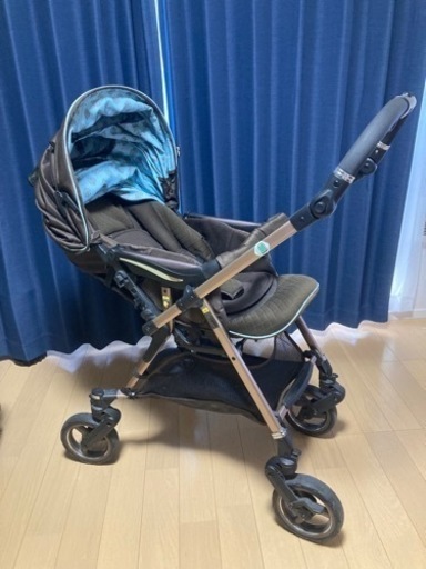 値段交渉ok【大型フットマフ付き】ピジョン　プレミージュ　プレミアム　高機能ベビーカー　フットマフラー