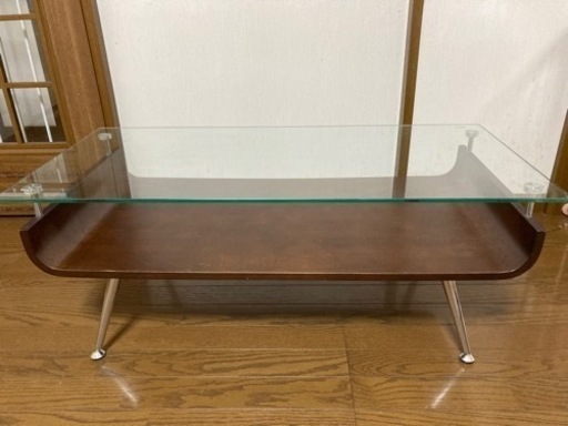 ガラス　ローテーブル