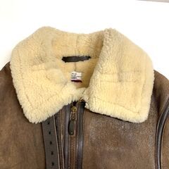 【branded　by　orchard　motorcycle】　B-3ジャケット　made in USAの画像