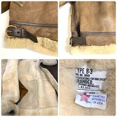 【branded　by　orchard　motorcycle】　B-3ジャケット　made in USAの画像