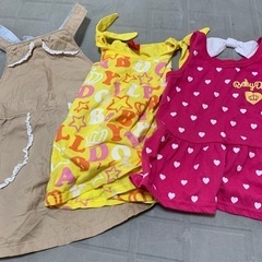 タンクトップ3着100 ジャンパースカート110