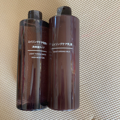 【新品】無印 エイジングケア化粧水高保湿 乳液400ml大容量×...