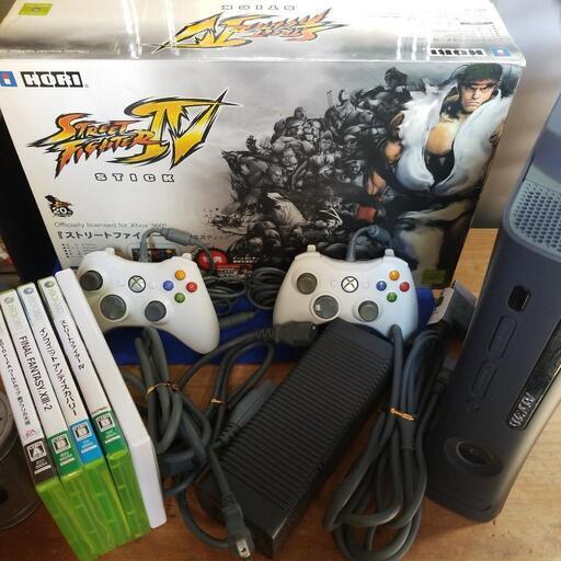 お取引先決定【稼働品】Xbox360 HDD120GB アーケードコントローラー\u0026ソフト付き