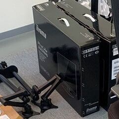XU2390HS-B3、BESTEKモニターアームのデュアルディスプレイセット