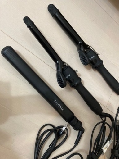 取引者決定★SALONIA(サローニア)のヘアアイロン3種セット