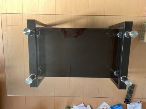決まりました！ガラステーブル　1500円→1000円に値下げします！受け渡し場所は周南市です　引っ越しのため