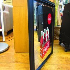 Coca-Cola パブミラー 木製フレーム 幅47×奥１×高57cm コカ・コーラ アメリカン 雑貨 鏡 ガレージ 札幌市 厚別店の画像