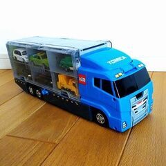 タカラトミー　おかたづけコンボイ ブルー ミニカー14台